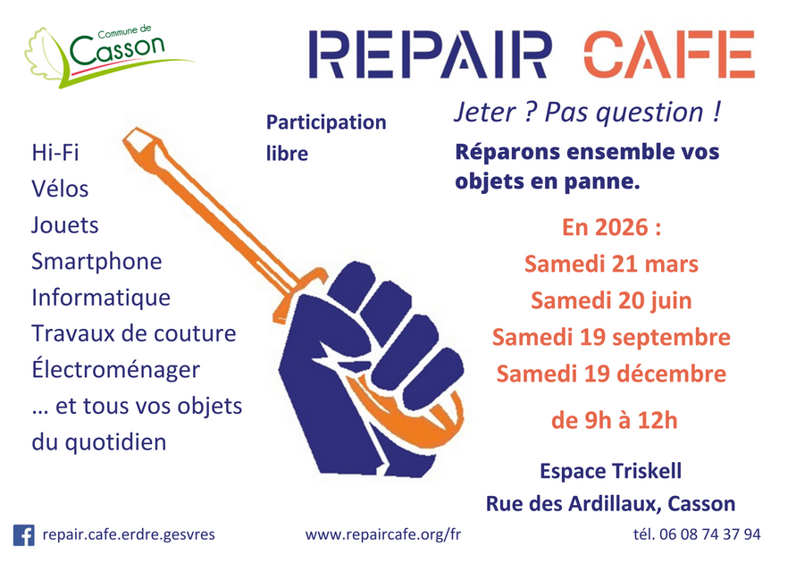 [Repair Café] - samedi 20 juin
